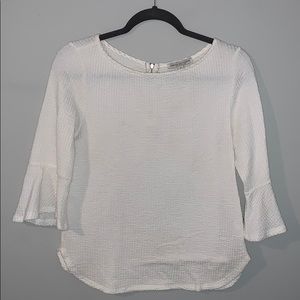 Green Envelope Bell Sleeve Dress Top